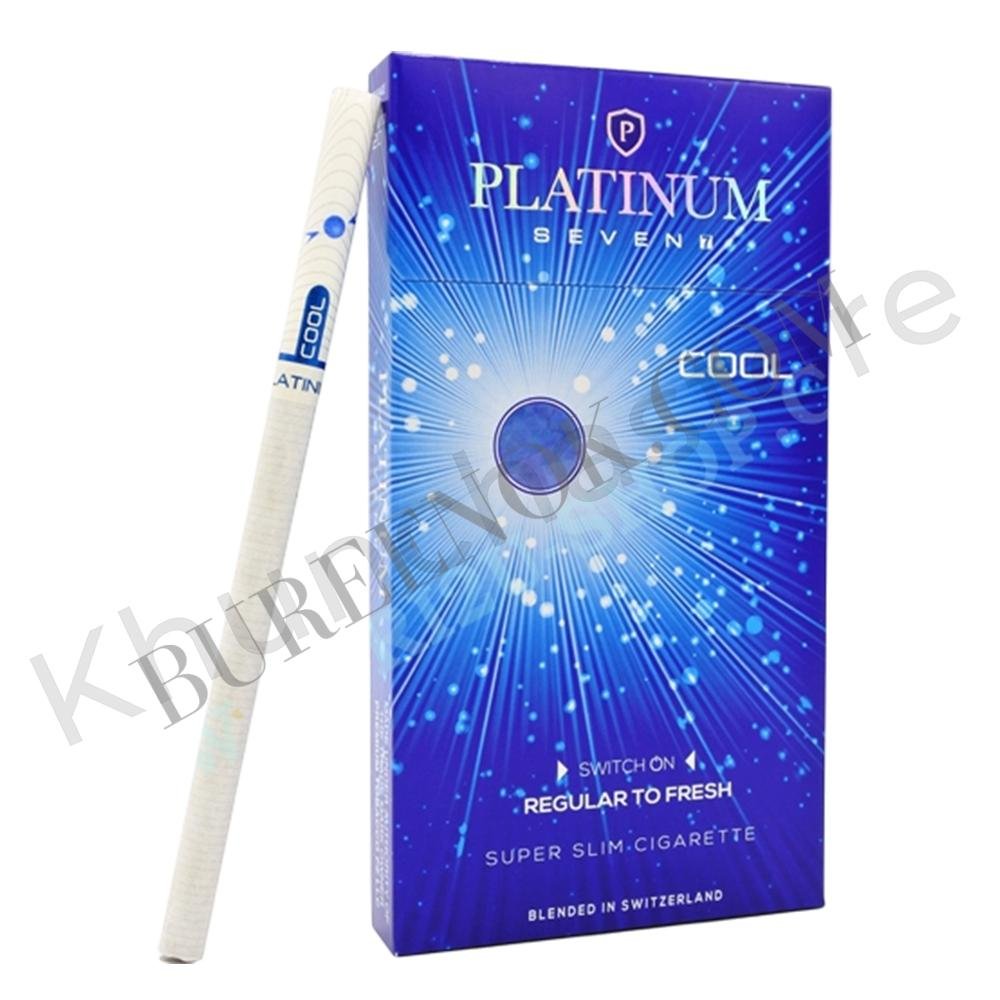 บุหรี่นอก แพทตินั่ม ฟ้า (1 เม็ดบีบ)