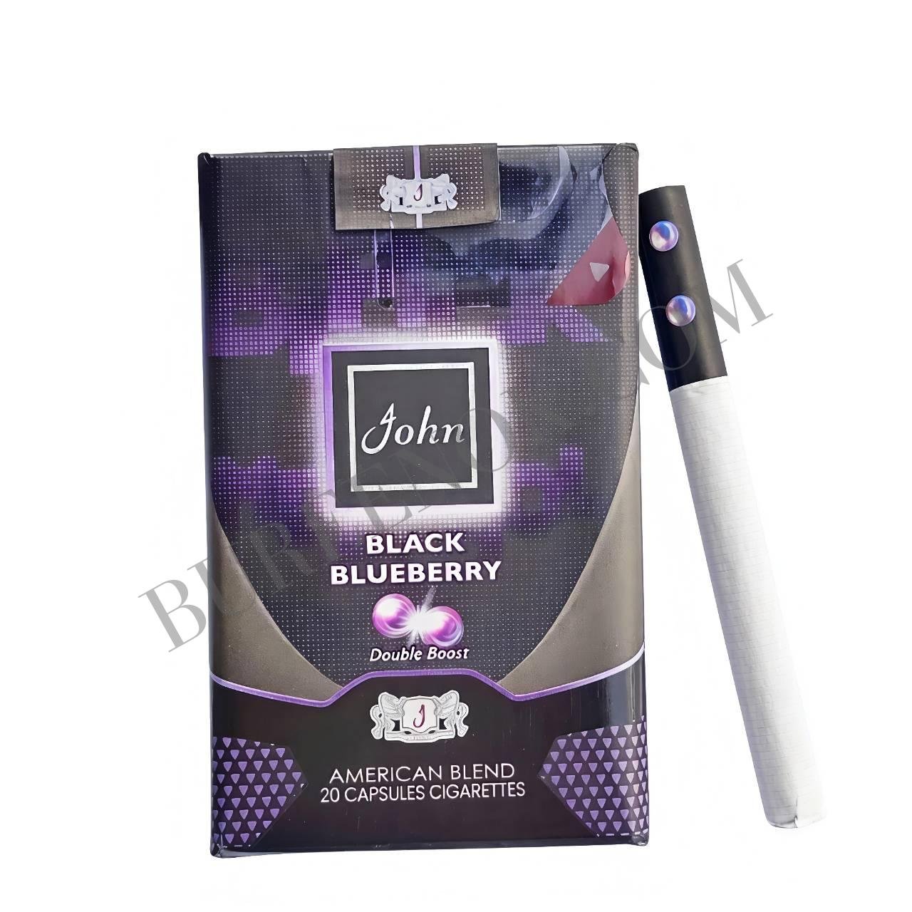บุหรี่นอก จอห์น บลูเบอรี่ (2เม็ดบีบ)