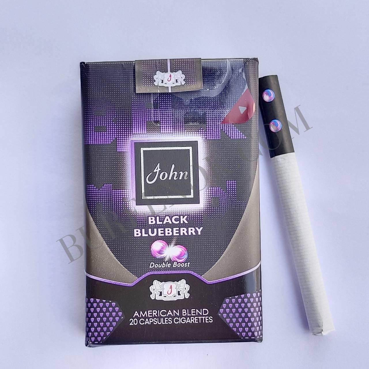บุหรี่นอก จอห์น บลูเบอรี่ (2เม็ดบีบ)